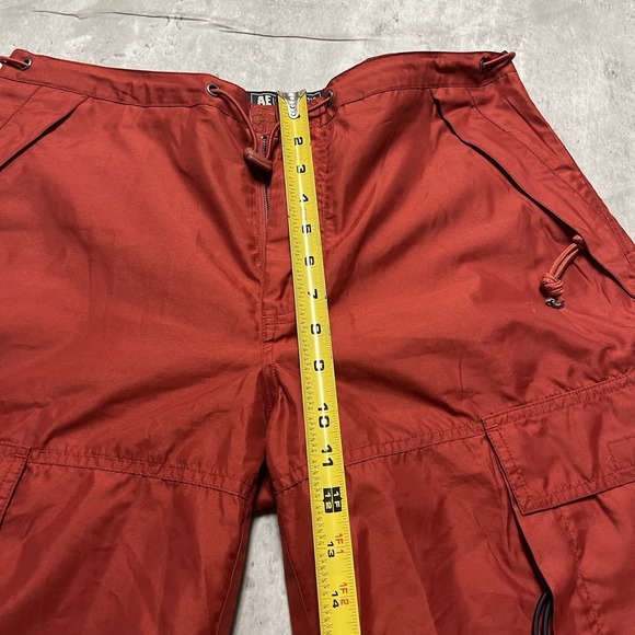 American Eagle Outfitters AE Performance Mens Red Cargo Ski Snow Pants Women 8 - Picture 4 of 11